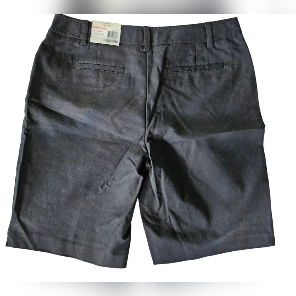 NWT CHARTER CLUB Black Cotton Walking Shorts | SZ 10 - Picture 12 of 12